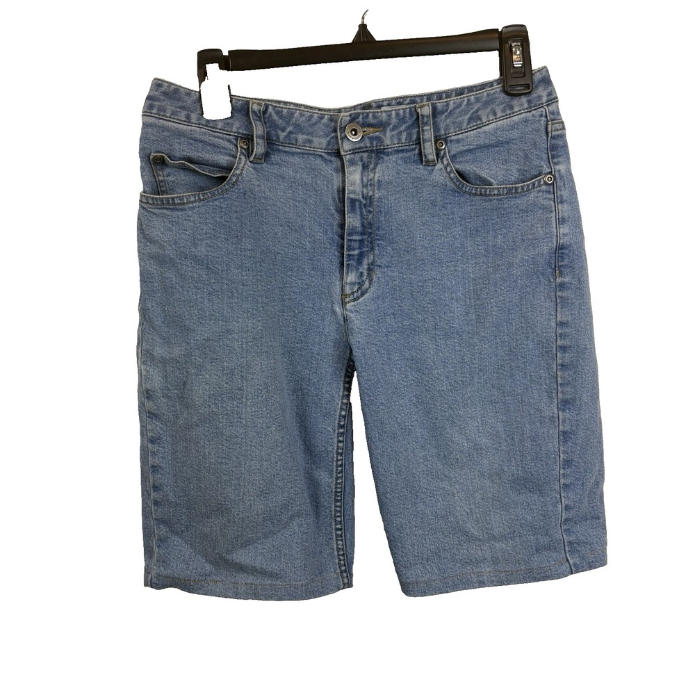 Liz Claiborne Vintage Dad Style 90's Denim Bermuda Shorts Size 8